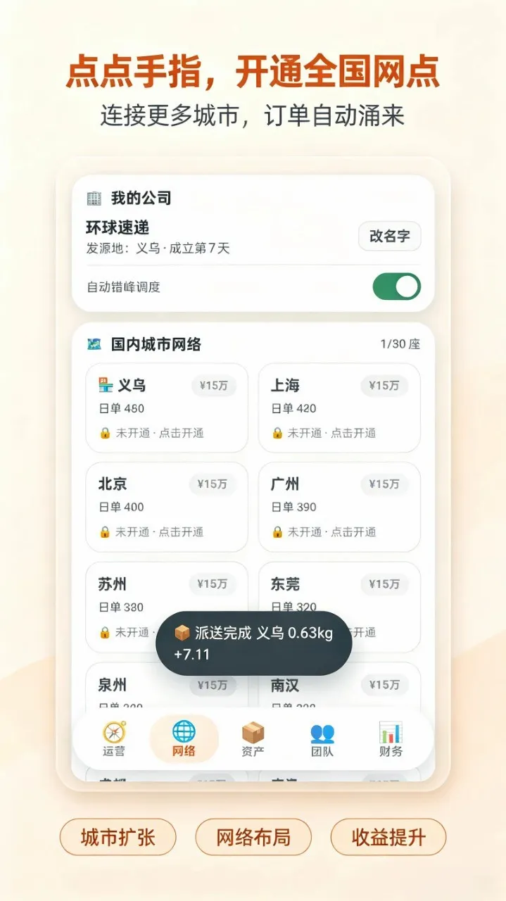打造全球快递(快递经营游戏) 打造全球快递(快递经营游戏)
